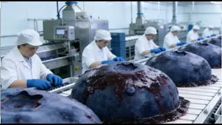 Enter our blueberry shop, witness a jam jar’s journey — from fresh berries to bottled treats.