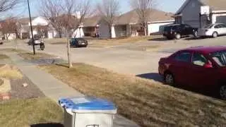 Zoom Pocket Bike first test run in a Sock Monkey Stalking Hat