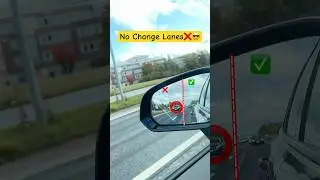 When Can I Change Lanes? | Beginner Driving Tips (Side Mirror View Explained)