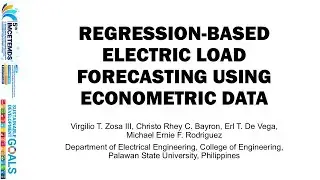 Regression-Based Electric Load Forecasting Using Econometric Data