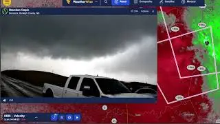 Brandon Copic on Weatherwise | Tornado on The ground
