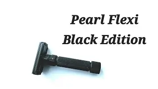 Pearl Flexi Black Edition Adjustable Safety Razor. Lothur Samber Soap. Blackland Signature Brush.