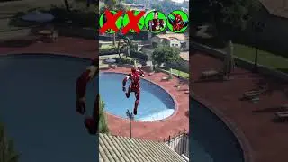 #spiderman #ladydeadpool #ironman #venom #gta5 #marvel #sigmaboy  Incredible Pool Jump Challenge