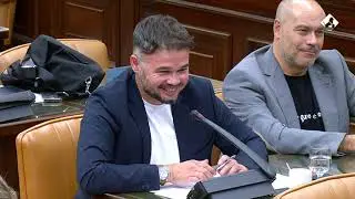 Comision de Investigación - Gabriel Rufián pregunta a Villarejo