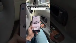 Hyundai Accent Central Locking Kit | PKE Mobile App Lock & Unlock | Car Accessories #shorts #flyxo