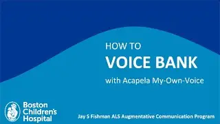 Как озвучить банк данных с помощью Acapela My-Own-Voice