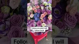 Stunning purple and pink rose bouquet#flowers #floraldesign #bouquet #roses