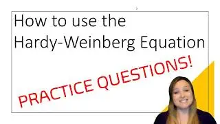 Hardy-Weinberg practice problem walkthrough