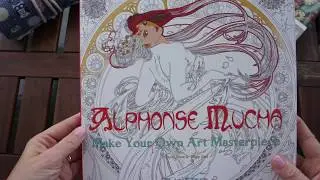 Alphonse Mucha (Art Colouring Book)- flip through