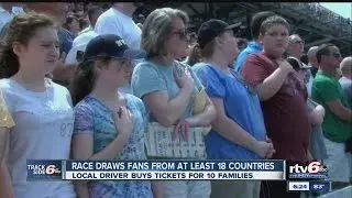 Local IndyCar driver buys Indy 500 tickets for 10 families