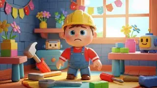 Roblox Little Builder Lost His Hammer 🔨 | Funny Toddler Song | Kids Rhymes