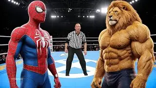 SPIDERMAN VS LION - EPIC BATTLE