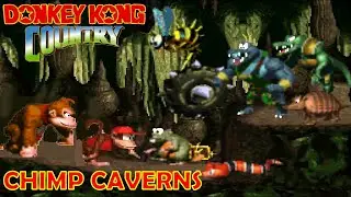 Donkey Kong Country 101% Walkthrough (All Bonus) Chimp Caverns