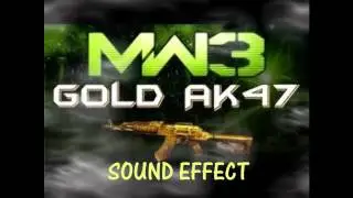 MW3 modern warfare 3 Ak47 gun burst sound effect