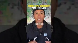 @COROSGlobal GPS Accuracy 🛰️ &bull; Pace 2 vs Pace 3 &bull; #trainwithcoros