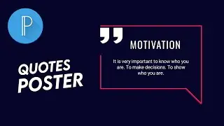 How to Make Professional Quotes Poster in PixelLab Tutorial | 2020