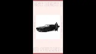 The Batman 2021 Batmobile 1:24 Scale Die-Cast Metal Vehicle with Figure