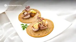 Taco de chipir&oacute;n Pelayo con mahonesa de lim&oacute;n | Receta de Joseba Argui&ntilde;ano