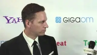 VC of the Year Peter Thiel, Backstage Interview | TechCrunch 2012 Crunchies