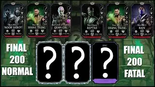 Sorcerer's Tower Final Bosses 200 Normal and Fatal Round 2 + Rewards. MK Mobile.