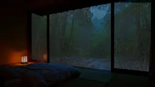 No Ads | Cozy Soft Rain Sounds at Night &ndash; Relaxing Room Ambience for Sleep & Study