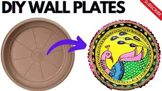 DIY wall plates for beginners | decorative plates for wall display | Gallery wall art with no nails