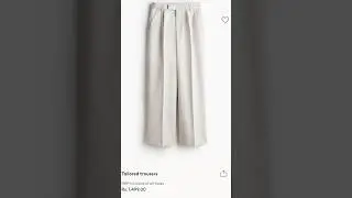 Unboxing of H&M tailored trouser #short #youtubeshorts #shorts #shortsvideo #shortsfeed #viralvideo