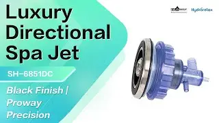 Luxury Directional Spa Jet 🌊 Black Finish | Proway Precision