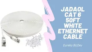Jadaol Cat 6 50ft White Ethernet Cable | $100k Bonuses in Description