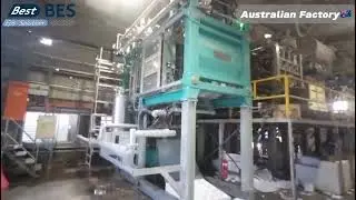 EPS Waffle Pods Production in Austrilia by BES EPS Shape Moulding Machine and EPS Waffle Pods Mould