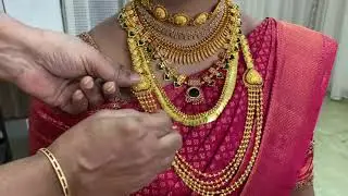 Bridal ornaments setting, step by step