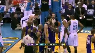 04-28-2011 - Lakers vs Hornets - Kobe Gets Hard Foul