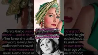 Greta Garbo The Woman Who Disappeared #facts #hollywood #vintage #movie #retro #new #history #film