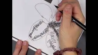 Word Art Practice: Text Application on Flower