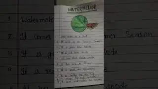 10 lines watermelon 🍉 l my favourite fruit watermelon 🍉 l #spokenenglish #watermelon
