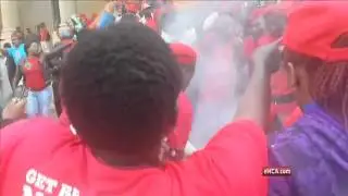 Chaos at EFF protest