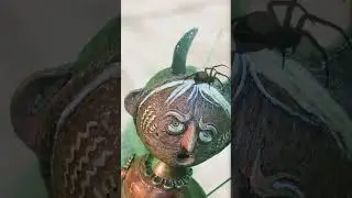 Black shadows💀 magical coconut🥥 horror sound #shortsfeed #4DArt
