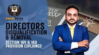 👨&zwj;💼 Directors Disqualification u/s 164 & Removal u/s 169 ⚖| Companies Act 2013 Explained #tamil #law