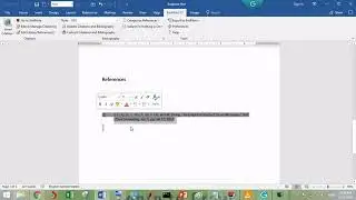 How to insert citations in  EndNote X7 & references in MS-word |U Learning|