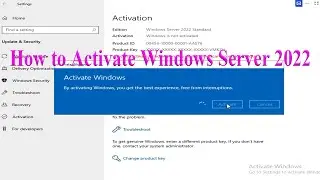 How to Activate Windows Server 2022