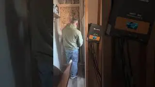 Adding a pantry/laundry room&mdash;chainsaw edition ⚠️ DO NOT try this at home. #shorts #homestead #diy