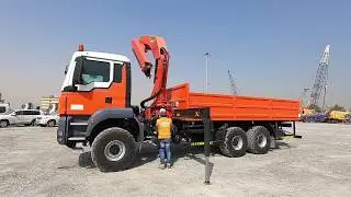 2014 MAN TGS33.440 6x6 Flatbed Truck w/Crane