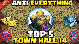 TOP 5! NEW INSANE Town Hall 14 (TH14) Base Layout + Link 2025 | TH14 WAR/Hybrid/Farming Base | COC 