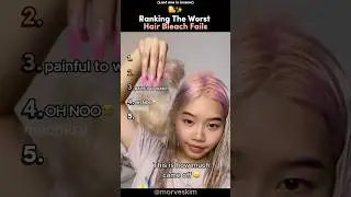 Ranking The WORST Hair Bleach FAILS Ever 💇&zwj;♀️✨ #tiktokviral #fails