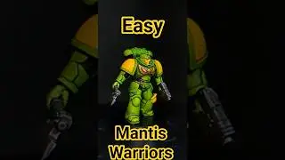 Mantis Warriors Easy Guide #warhammer40k #miniaturepainter #spacemarines #warhammer #miniature #wip
