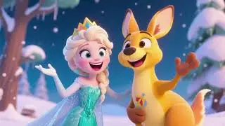 Laughing Friends! Elsa & Yellow Kangaroo Have Fun Together | Kids Video ❄️🦘✨