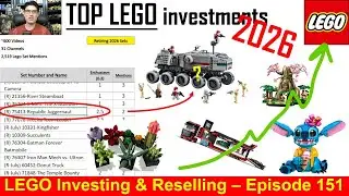 2026 LEGO Investing - NEW YEAR DATA!! The Best and Most Popular Sets to Maximize ROI