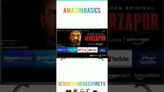 Amazon Basics 127cm (50 inches) Fire TV Edition 4K Ultra HD Smart LED TV AB50U20PS (Black)