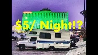 RV Life: SWEET $5 Casino Camp! Laughlin NV, Blacktop Boondocking