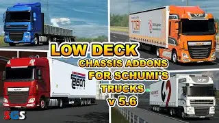 |ETS2 1.50| Low deck chassis addons for Schumi's trucks v5.6 by Sogard3